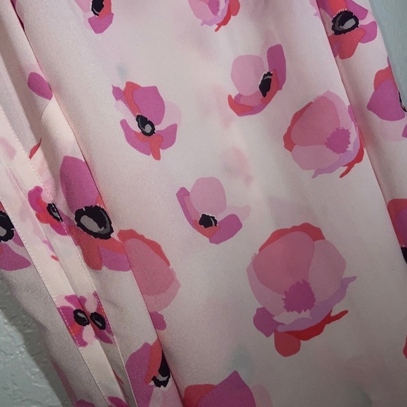 Cabi 5218 Tie-Back Halter Top Blouse Pink Floral M - Picture 4 of 6